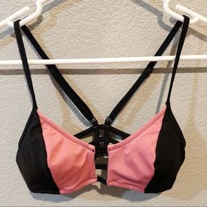 PINK Cutout Bikini Top